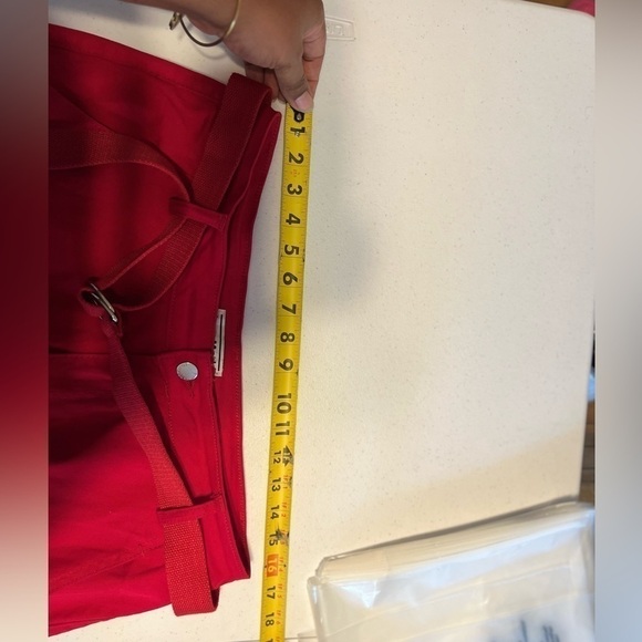 Love Moda cargo Pants Women’s XL 16 Red Tapered Ankle NWOT - Picture 5 of 7